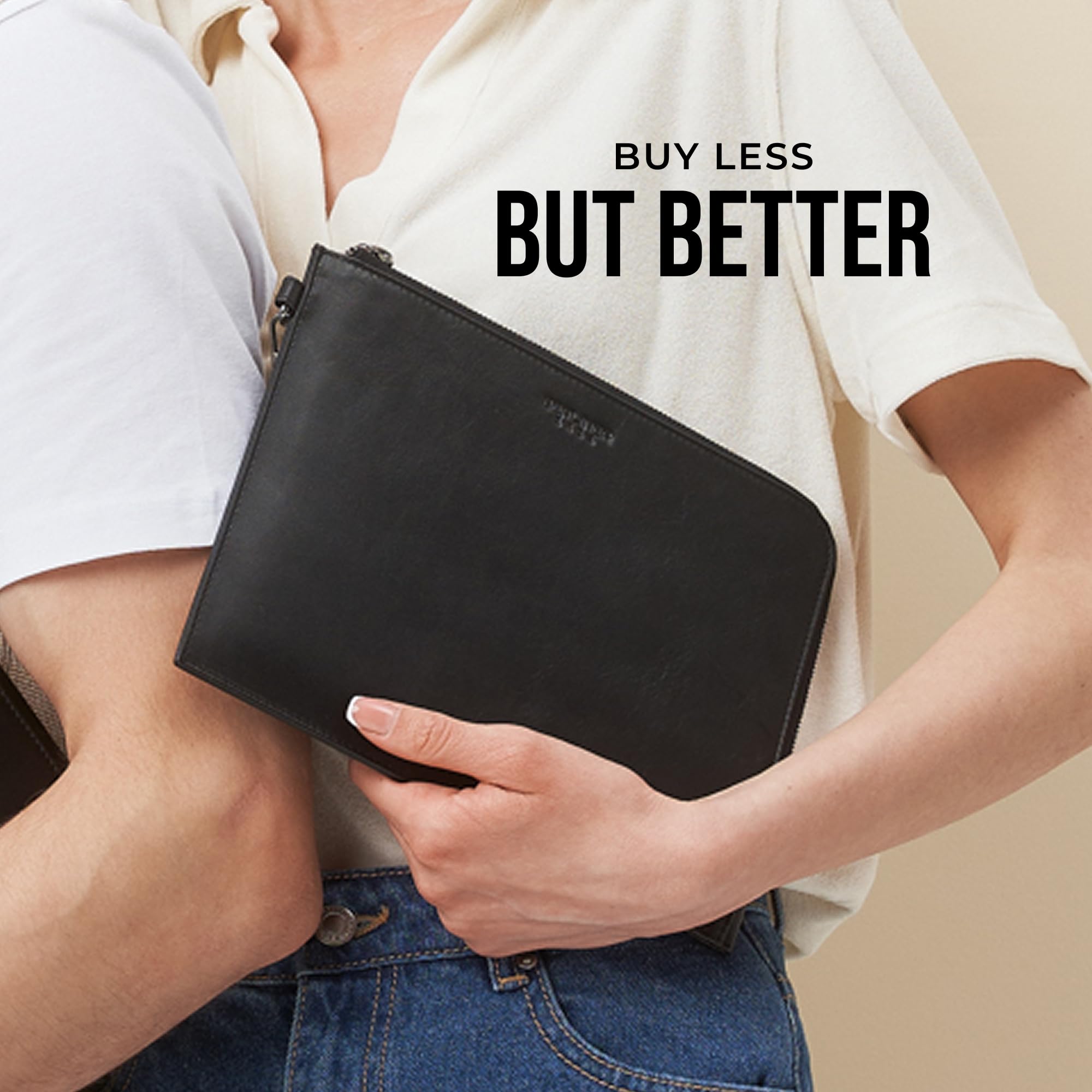 Berliner Bags Dokumentenmappe Alex M Premium aus Leder - Schwarz