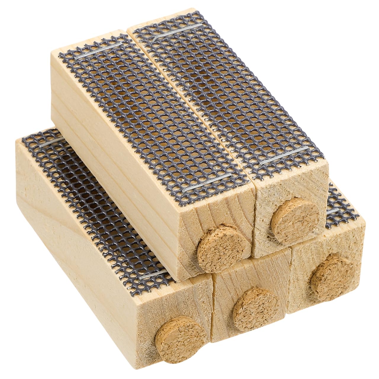 TEHAUX Beekeeping Queen Cage - 5pcs Handmade Wooden Bee Cages - Essential Beekeeper Equipment for Queen Rearing & Hive Transport