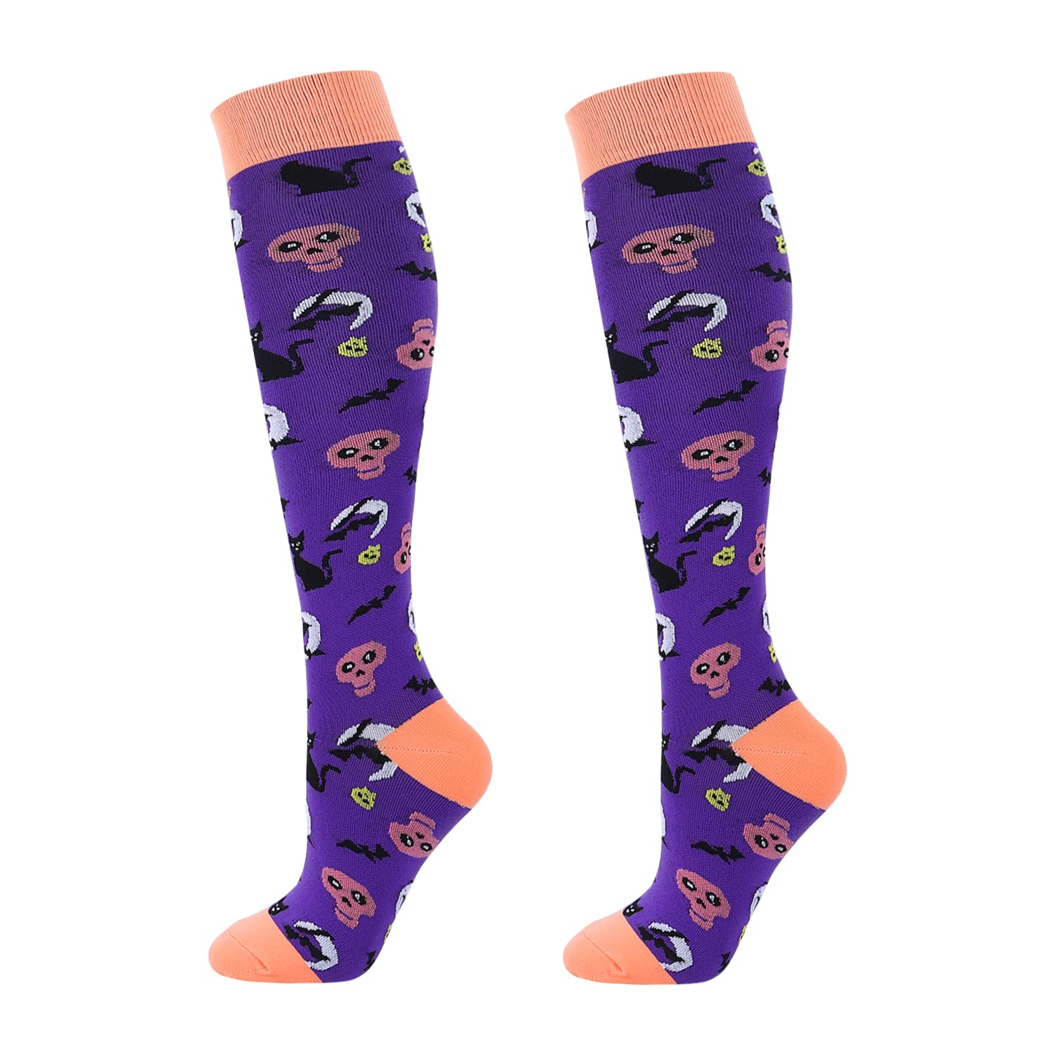 Junely Compression Socks for Women Knee High Socks Funny