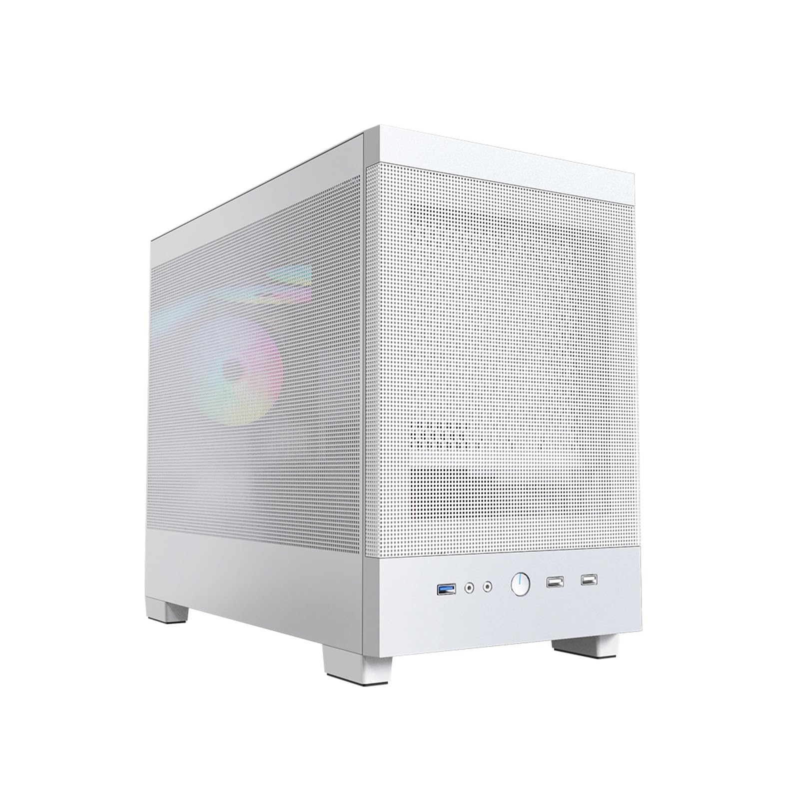 Obudowa Komputera Mid-Tower Panel Boczny Ze Szkła Hartowanego(White)