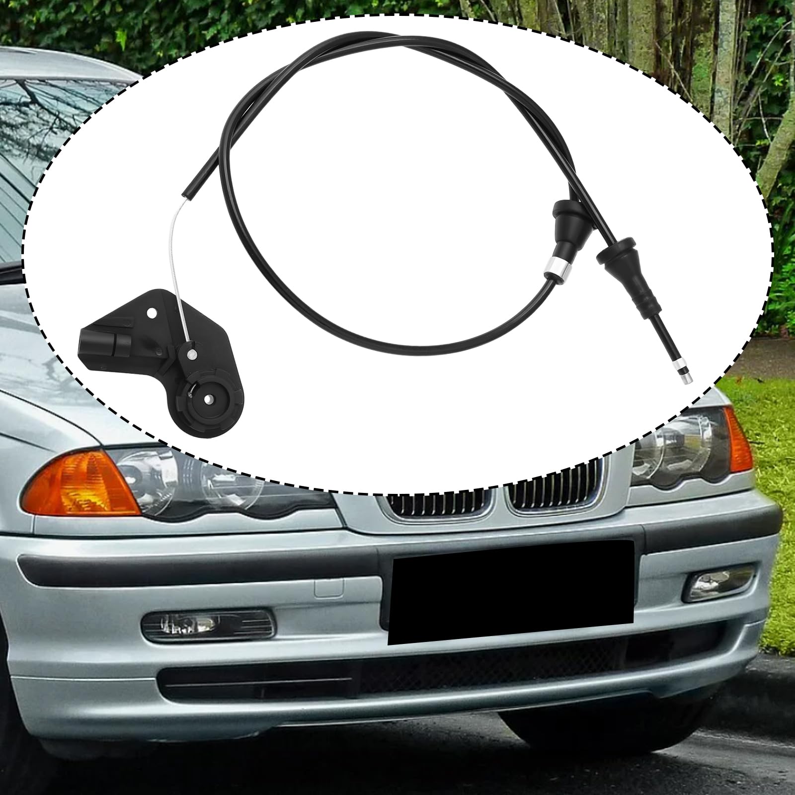 Cable de liberación del capó del motor 51238208442 compatible con BMW Serie 3 E46 1998-2005
