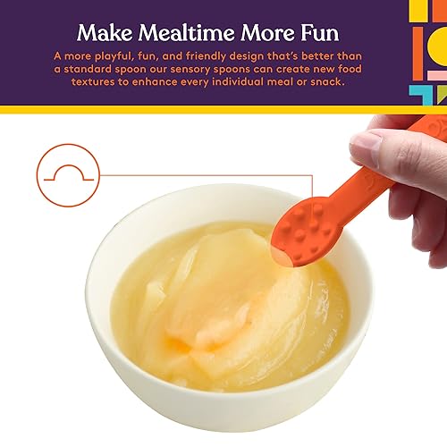 Miniatura 7 de Special Supplies Duo Spoon Herramientas de terapia motora oral, paquete de 3, estimulación texturizada y tratamiento de entrada sensorial