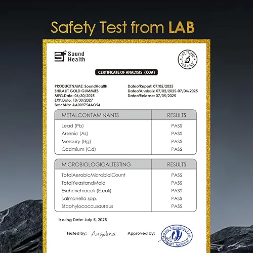 Miniatura 3 de Gomitas puras de Shilajit del Himalaya  3000 mg de shilajit con ashwagandha y ginseng  Más de 85 minerales traza y ácido fúlvico  Sin azúcar