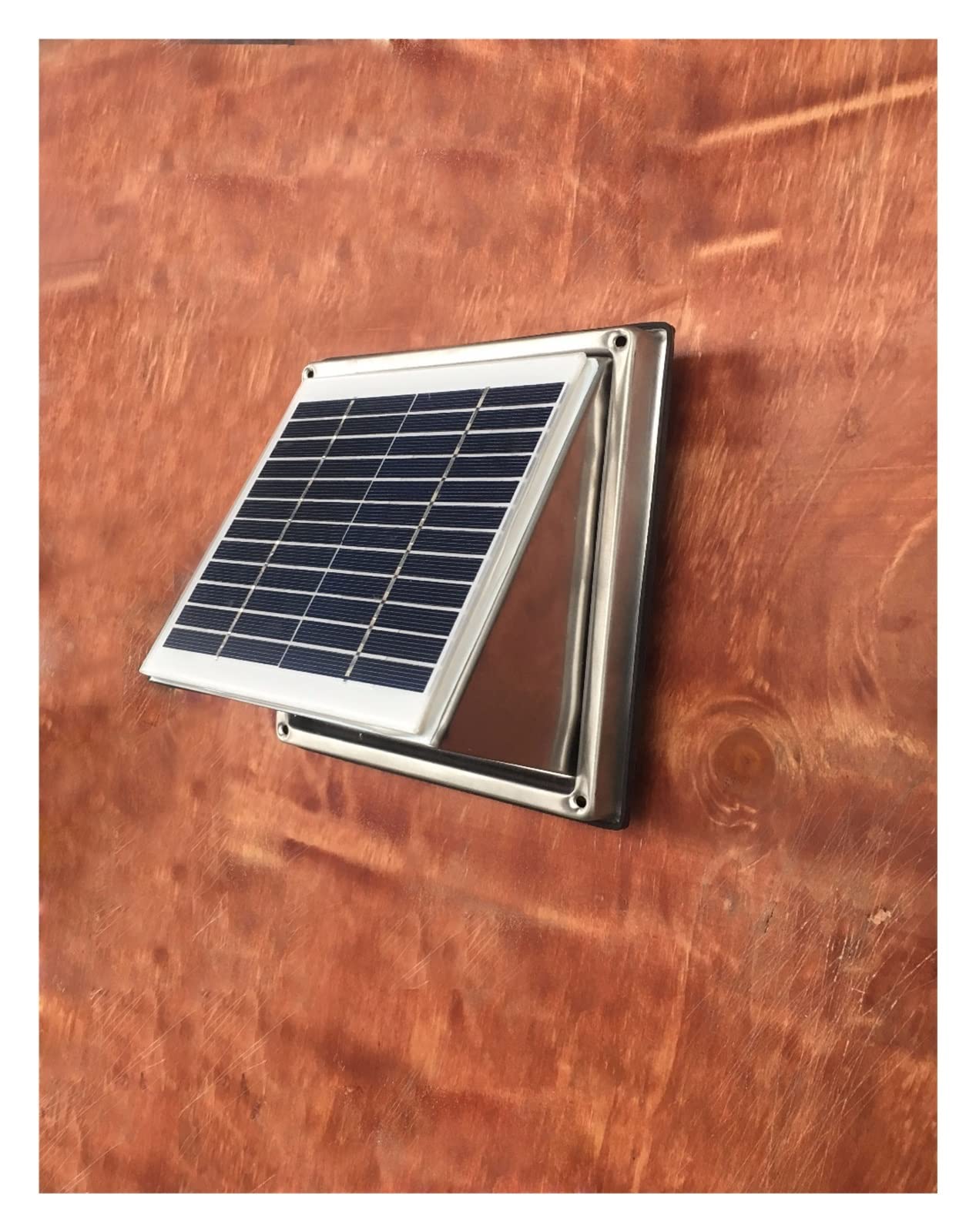 68cfm Ventilatore Da Parete Solare 2.5W Diametro Del Condotto Dell'aria In Acciaio Inossidabile 120mm Il For Capannone Ha Bisogno Di Una Forte Luce For Funzionare,Facile manutenzione