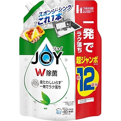 ジョイ W除菌 食器用洗剤 緑茶の香り 詰め替え 1550mL [大容量]