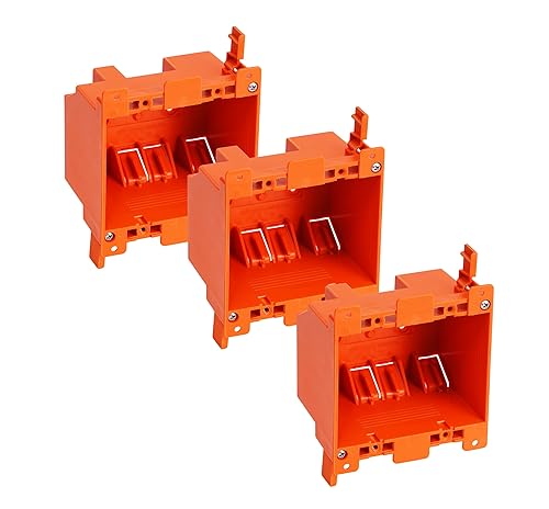 Vista 8 de CLOUDY BAY - Caja de salida eléctrica de una sola banda, caja de conexiones de 14 pulgadas cúbicas, caja de trabajo antigua, listado UL 1 Canal