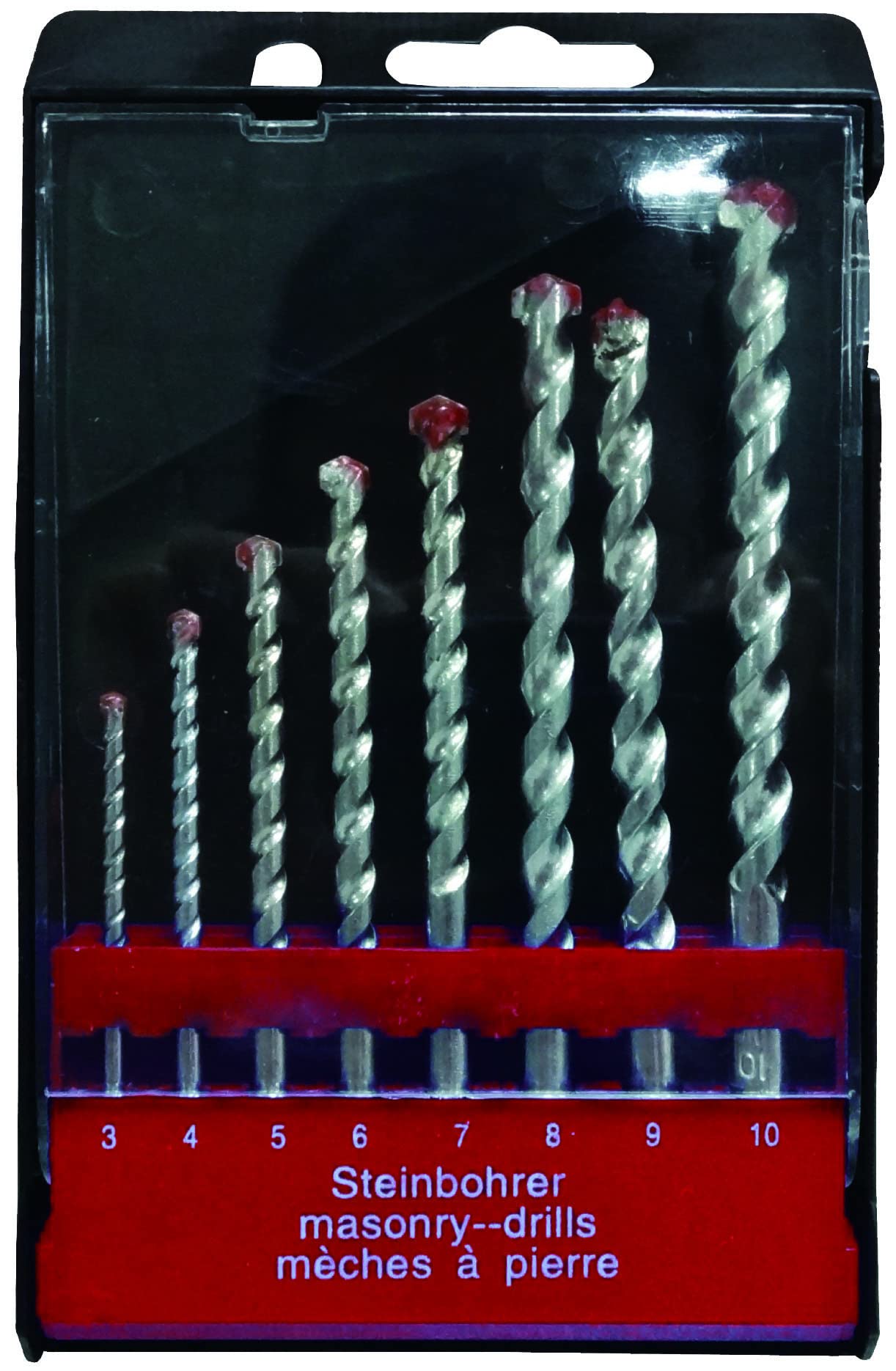 Tec Hit 211008 Concrete Drill Bit Set 8-Piece 3-10 mm, Other, Norme
