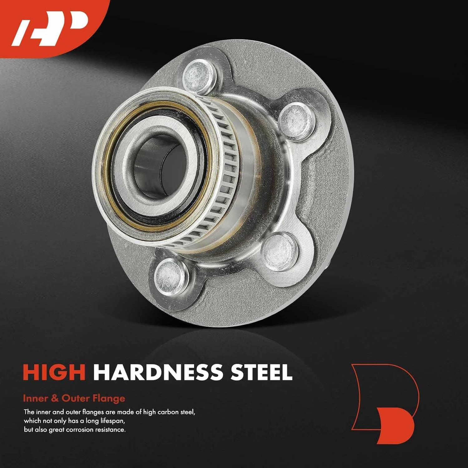 A-Premium 2 x Rear Wheel Bearing and Hub Assembly with ABS Ring & 5-Lug Compatible with Chrysler Neon 2000-2002, PT Cruiser 2001-2010, Dodge Neon 2000-2005, SX 2.0 2003-2005