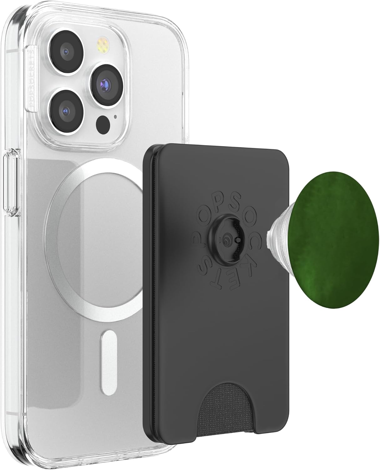 Forest Green / Pastel Green PopSockets PopWallet for MagSafe