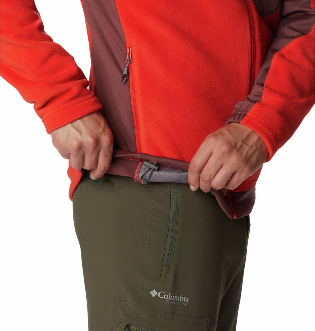 Columbia Mens Titan Pass 2.0 II Fleece Jacket, Spicy, Light Raisin, XL 1