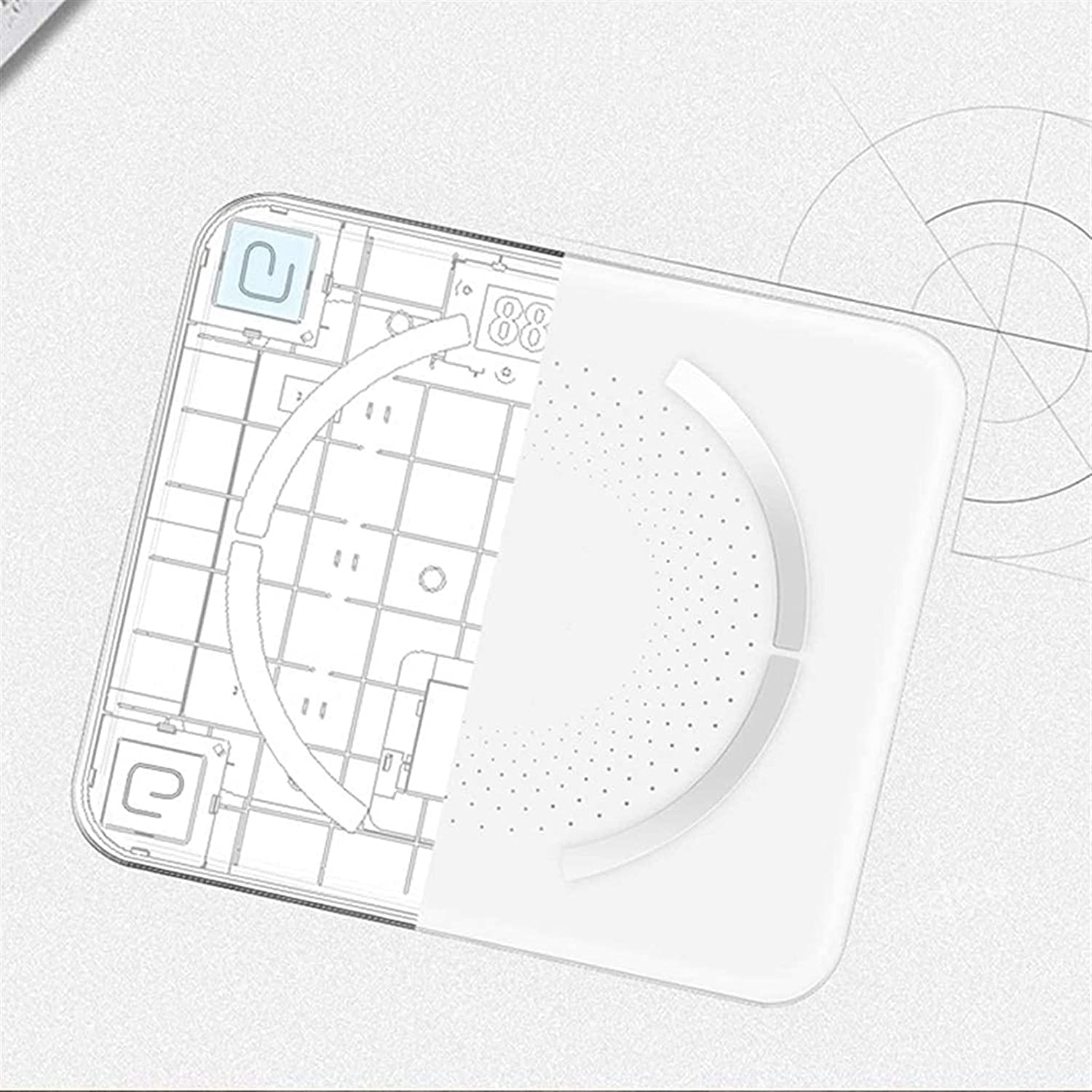 Bilancia per la misurazione del grasso corporeo, bilancia digitale intelligente per il monitoraggio del peso corporeo, analizzatore di composizione wireless con app per smartphone ad alta precisione,