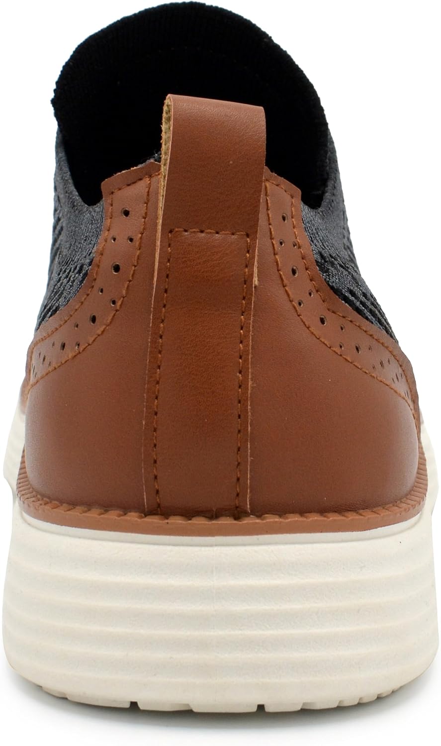 AKADEMIKS Mens Olney Wingtip Knit Oxford, Sleek Breathable Dress Shoes Black, Size 9 - Image 5