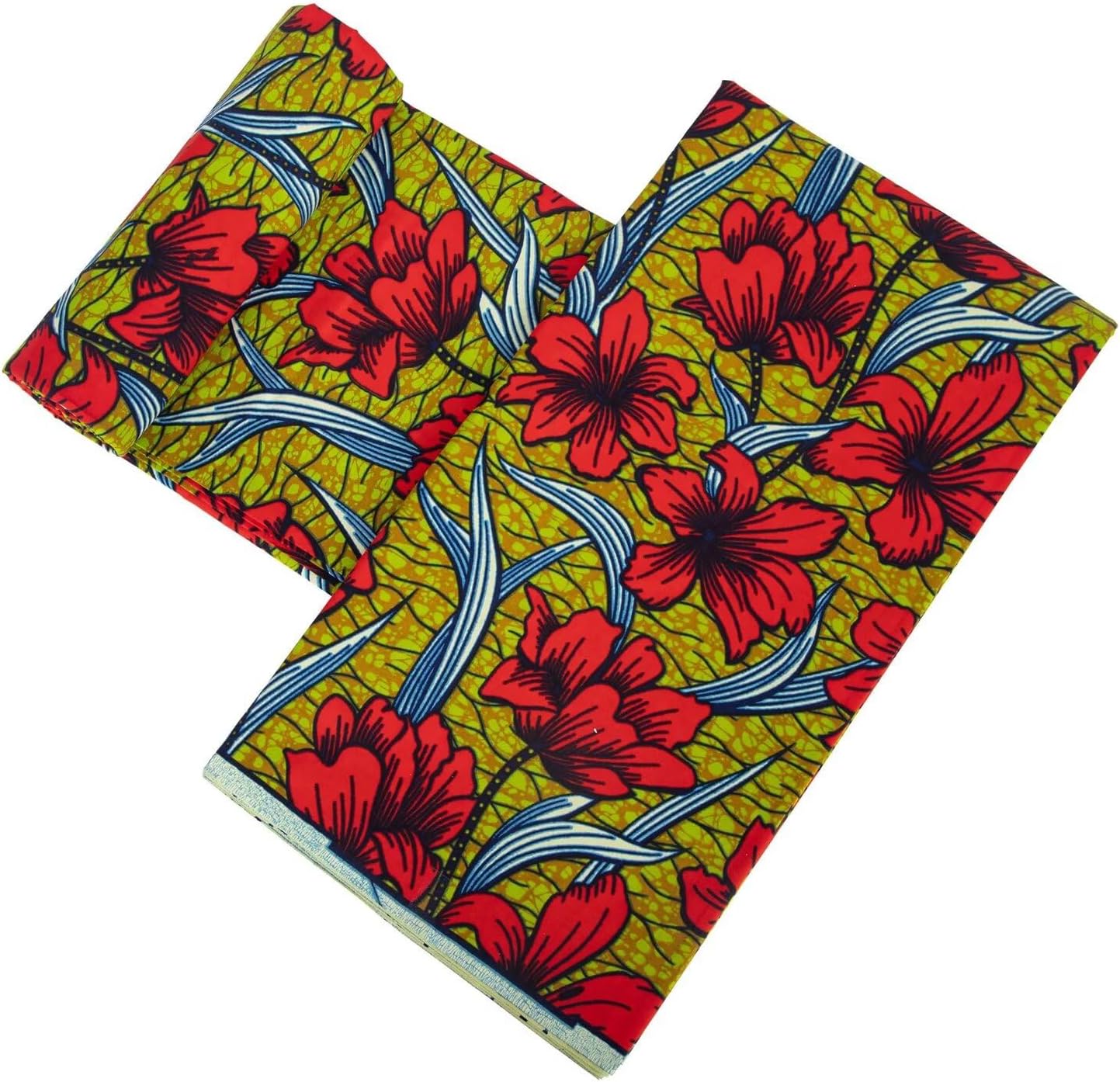 African Fabric 100% Cotton 6 Yards Ankara Wax Print Cotton Fabrics Cloth