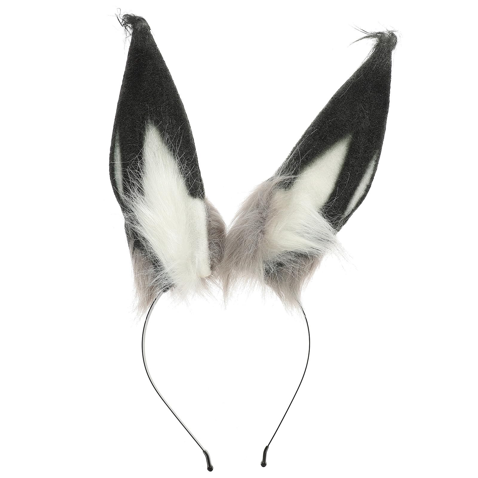Serre-tête oreilles de lapin indéformable en peluche douce - 8