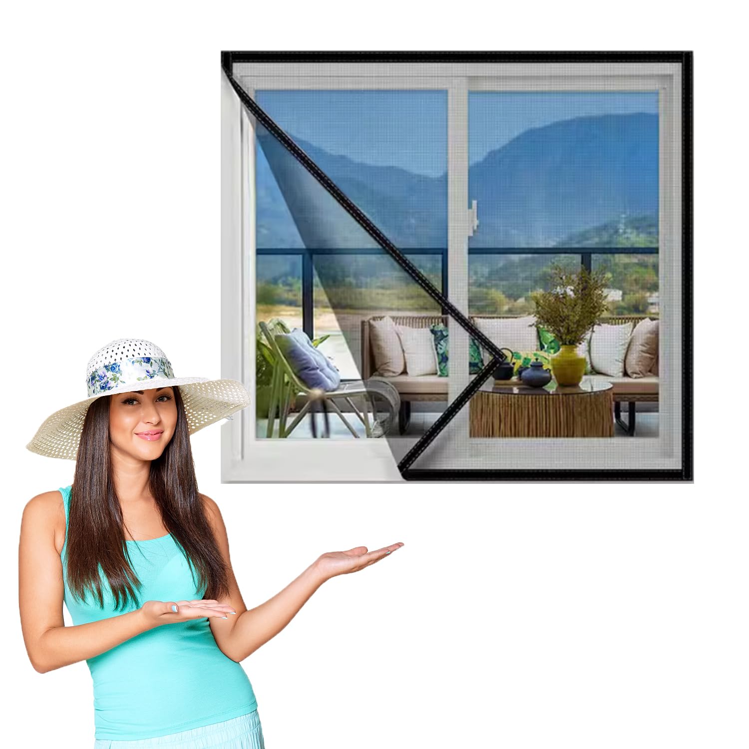 Dbvyuc 60X120cm,Fly Screens For Window And Doors, Durable Fly Screen Mesh, Window Mesh For Cats