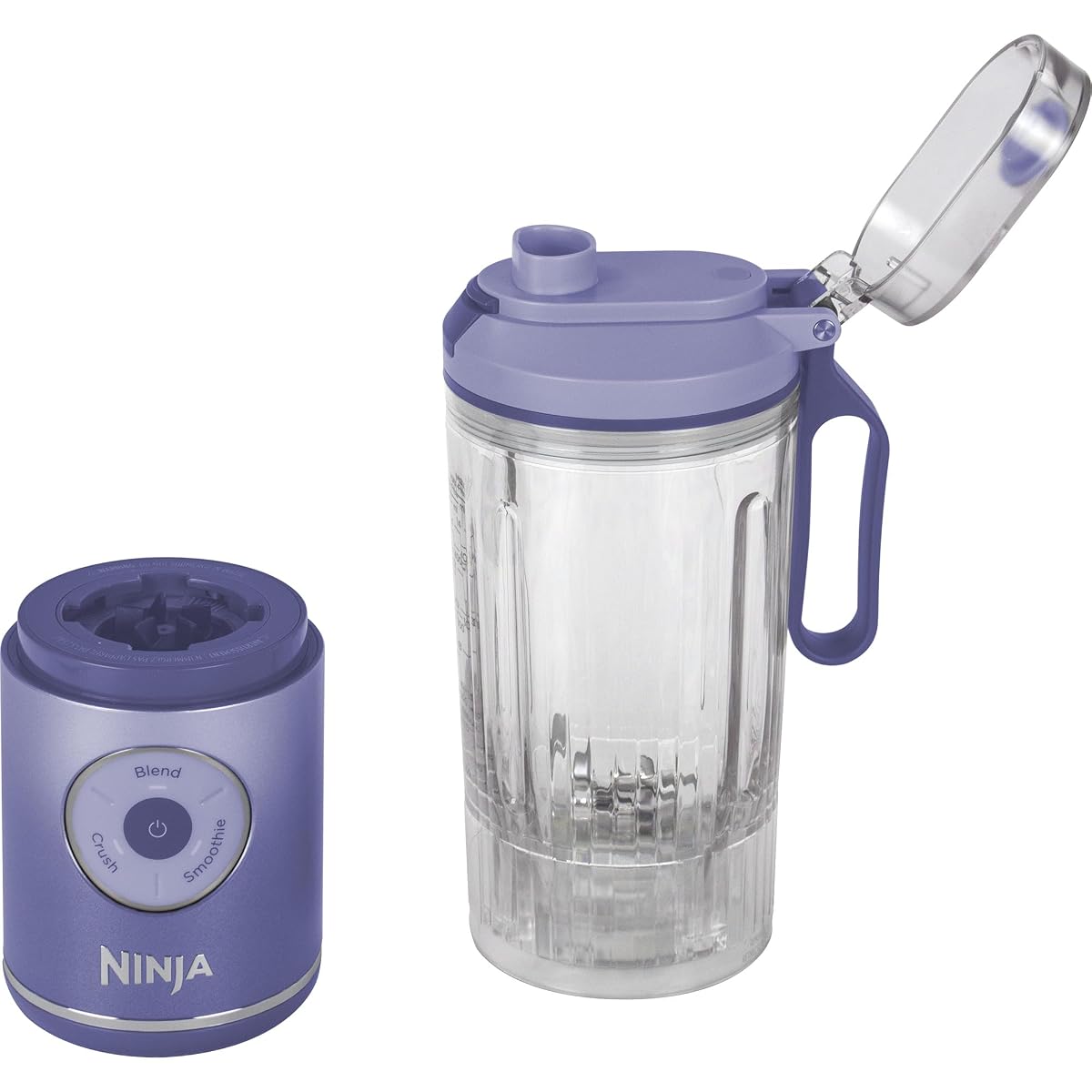 Ninja Blast Max Blender przenośny, 570 ml, lawendowy, BC251EULD | Kubek do blendowania i szczelna pokrywa, 3 tryby, smoo