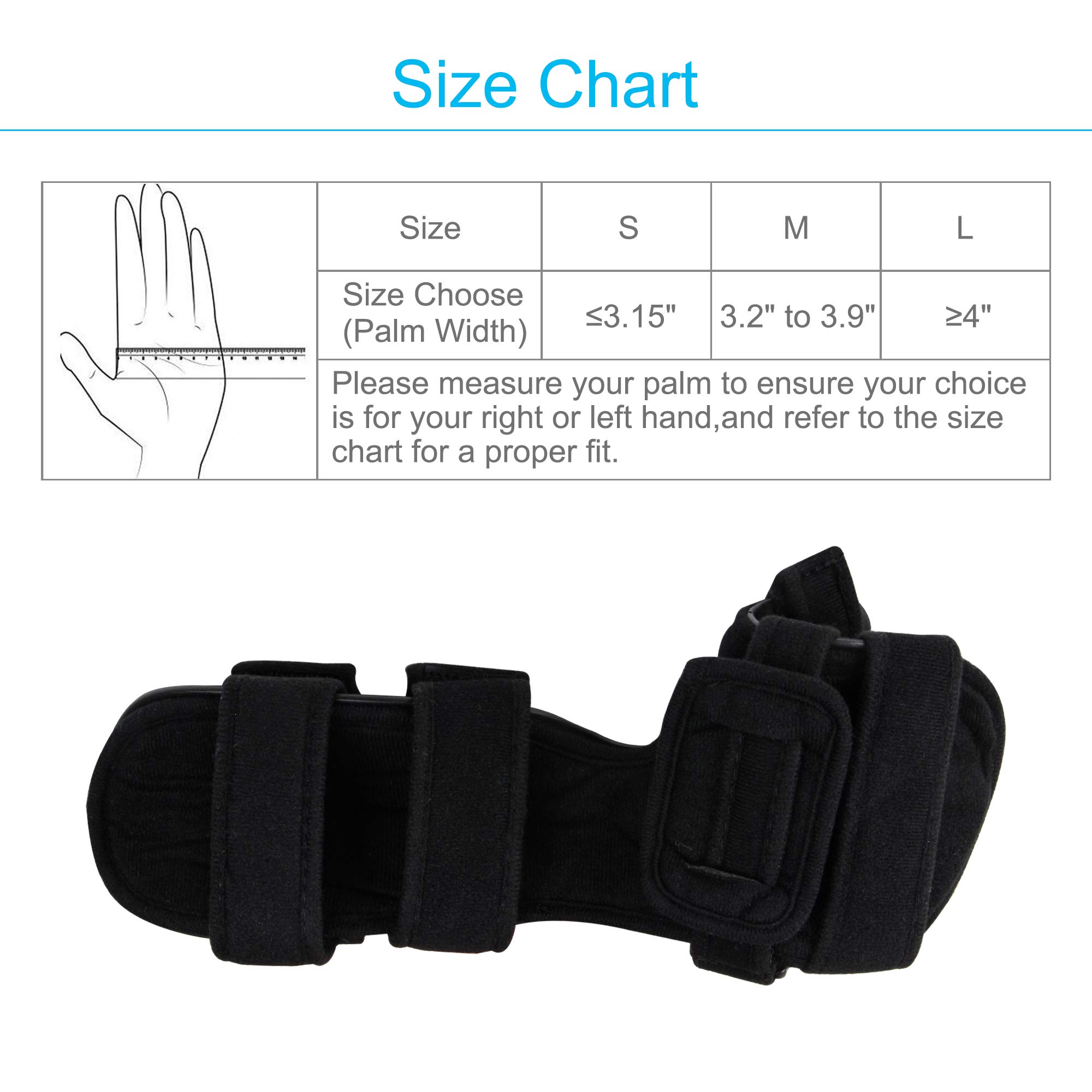 Buy REAQER Stroke Hand Brace Soft Resting Hand Splint Support Finger