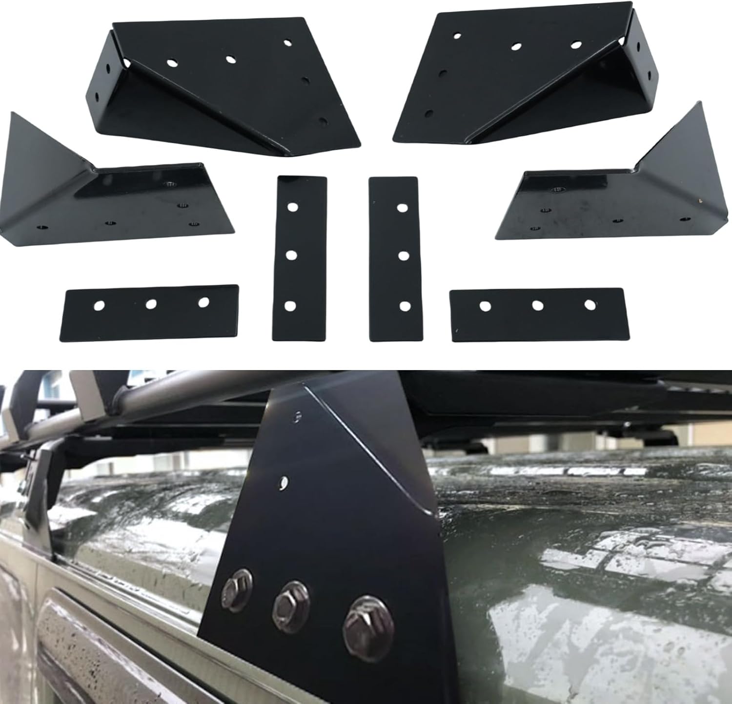 Side Mount Trailer Roof Rack Bracket for Awning, Teardrop, Ladder, Camper, RV, Utility Box, Enclosed Trailer, Custom-Made Heavy-Duty Rack Brackets for Front Runner Rack, Basket Rack, or Rooftop Tent