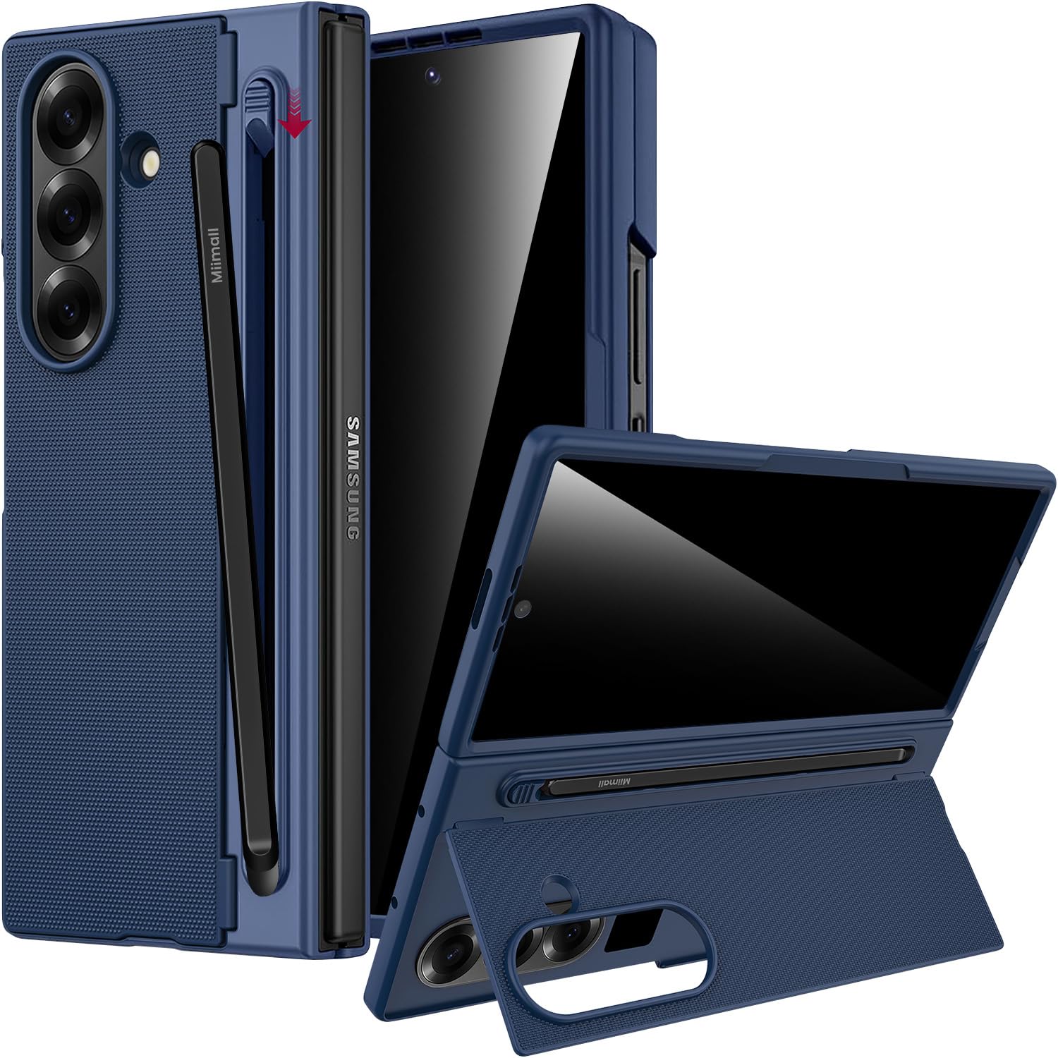 Funda Samsung Z Fold 7 Miimall con protector de privacidad y soporte integrado 8