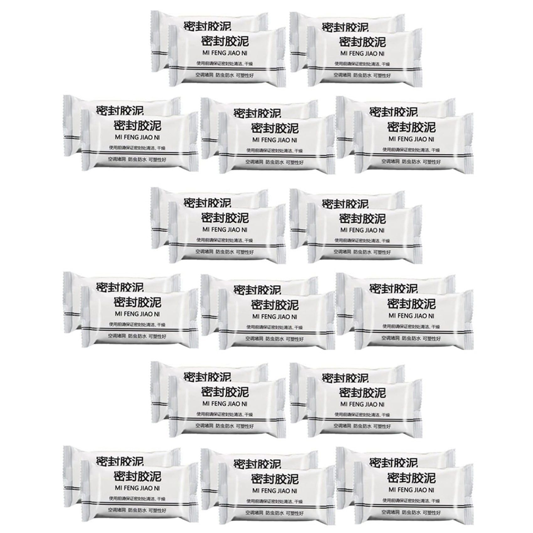 Jnchdghwa As Shown 30Pcs Super Mud Seal, New Type White Seal Putty Waterproof Duct Seal Repair Sealing Clay