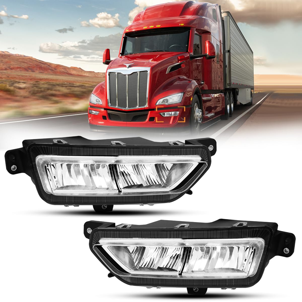 Amazon.com: Hpdmauto Fog Lights Assembly fit for 2023+ Peterbilt
