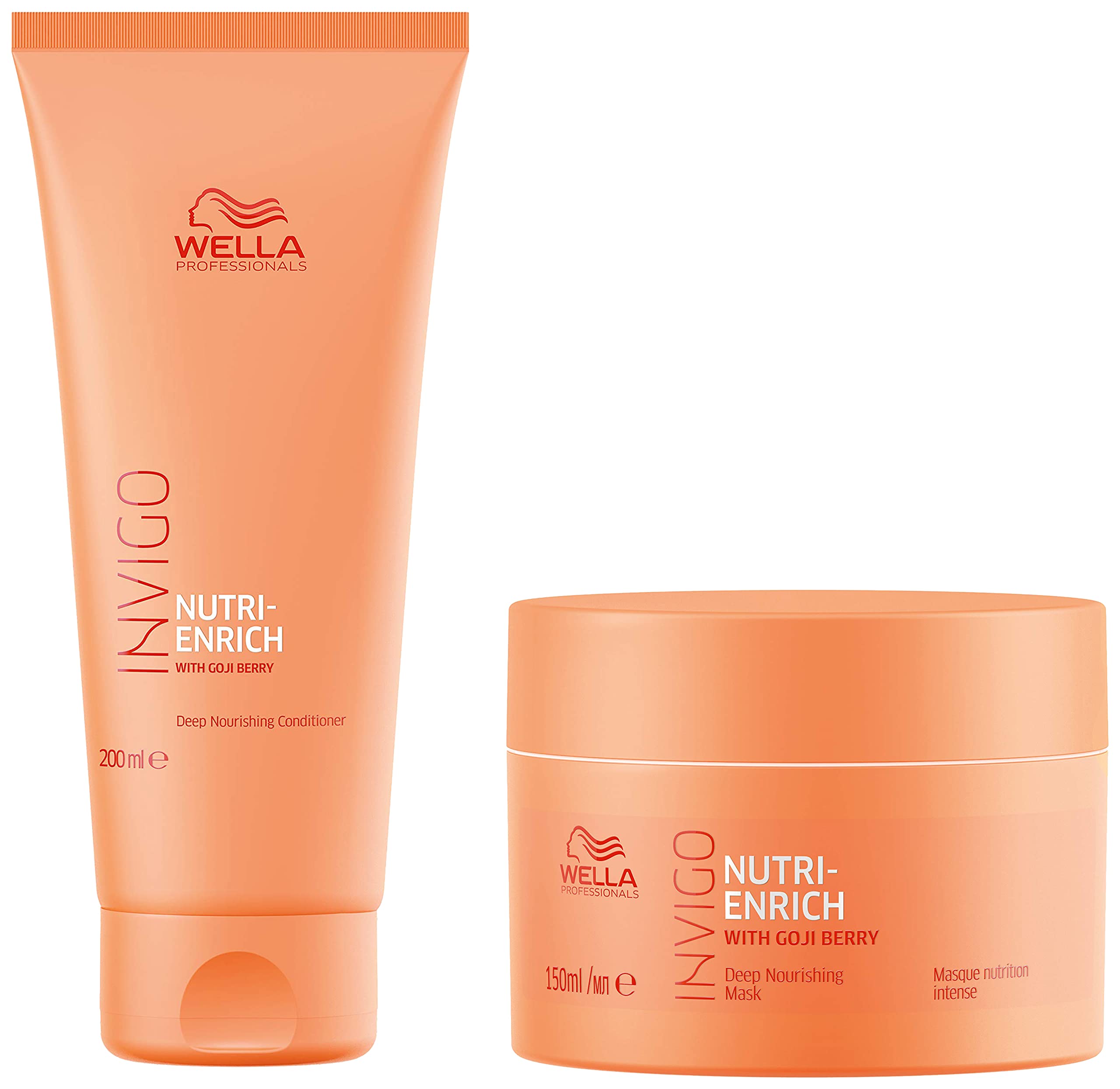 WELLA Professionals Invigo Nutri Enrich Deep Nourishing Conditioner 200 Ml And Mask 150 Ml Duo For Dry And Damaged Hair - 2 Count-picture-35