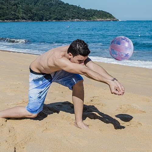 Miniatura 6 de Pelota de voleibol tamaño 5, piel sintética, suave, para interiores y exteriores, entrenamiento deportivo, pelota de juego para principiantes,