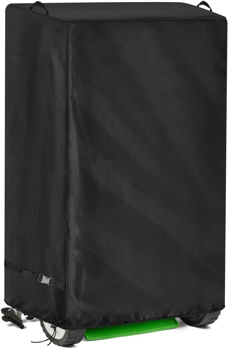 Lawn Mower Cover, Waterproof Cordless Lawn Mower Cover, Riding Lawn Tractor Cover Fits 18-24-Inch Foldable Electric Lawn Mowers, Lawn Mower Storage Cover with UV, Dust, and Dirt Protection