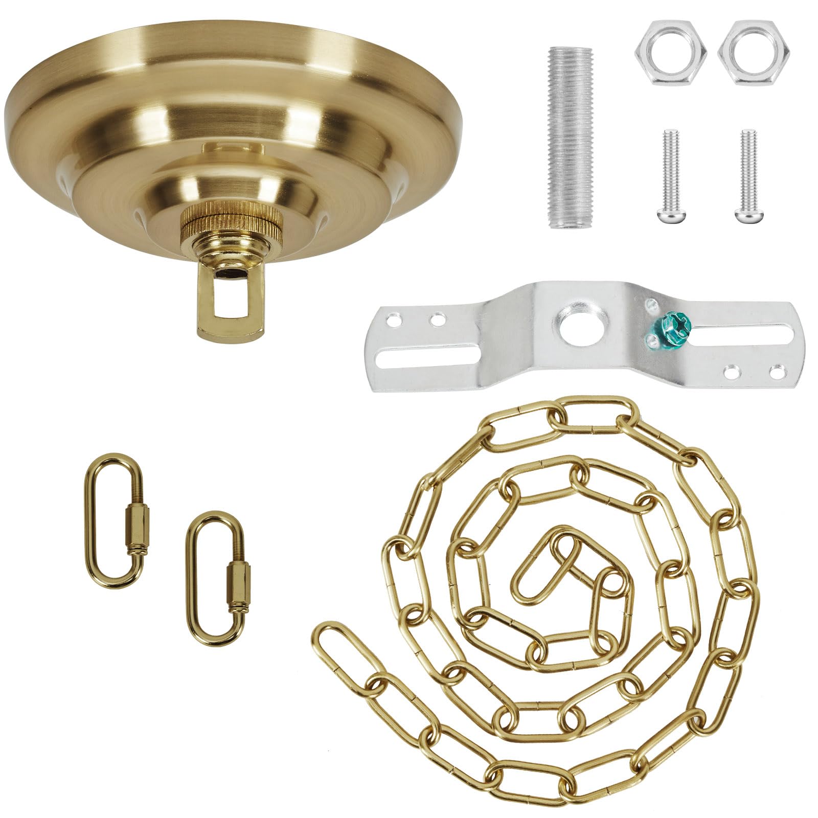 Light Fixture Canopy Kit - 5.9ft Chain & Hardware -1