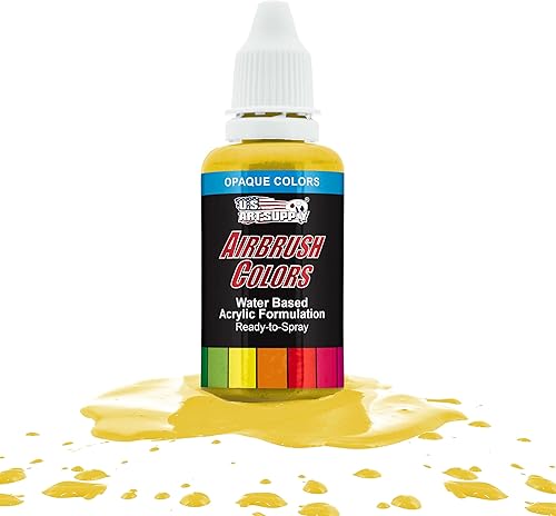 Miniatura 18 de U.S. Art Supply Pintura acrílica para aerógrafo de color morado oscuro, lista para rociar, botella de 1 oz, colores no tóxicos a base de agua de