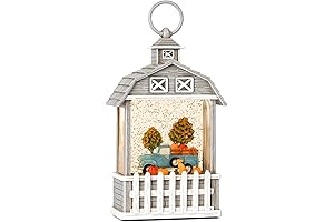 Fall Snow Globe Autumn Harvest Lantern