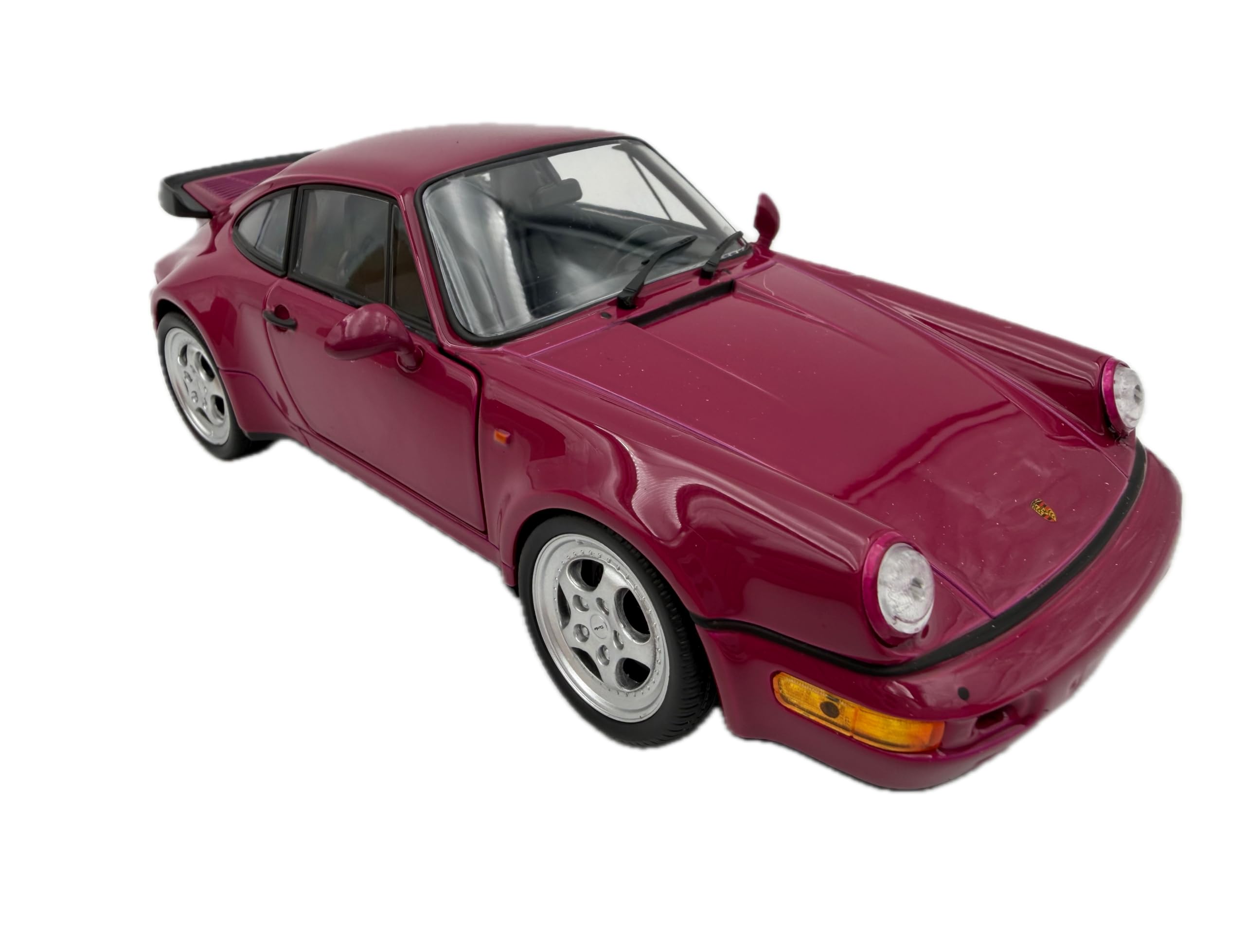 Porsche 911 Turbo (964) Modellauto 1:24, pink - Detailgetreues Sammlermodell I GT Marketing I Miniatur Fahrzeug (Museum Edition)