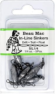 Beau Mac in-Line Sinkers - 1/4oz, SIL1/4