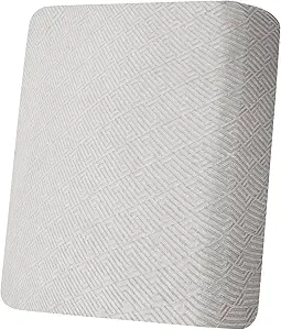 XINEAGE Couch Cushion Covers Seat Cushion Cover Thick Stretch Sofa Slipcovers 1 Piece Individual Couch Covers with Elastic Bottom(Single Seat Cushion/Backrest,Silver Grey)
