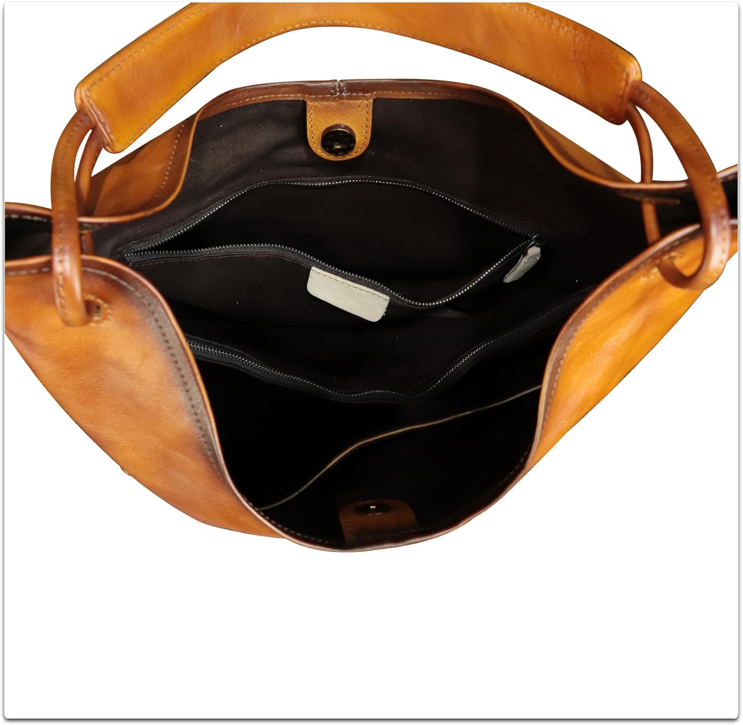 Genuine Leather Hobo Bags for Women Large Tote Bag Vintage Real Leather Shoulder Bag Satchel Purse for Work Notebook - Image 7