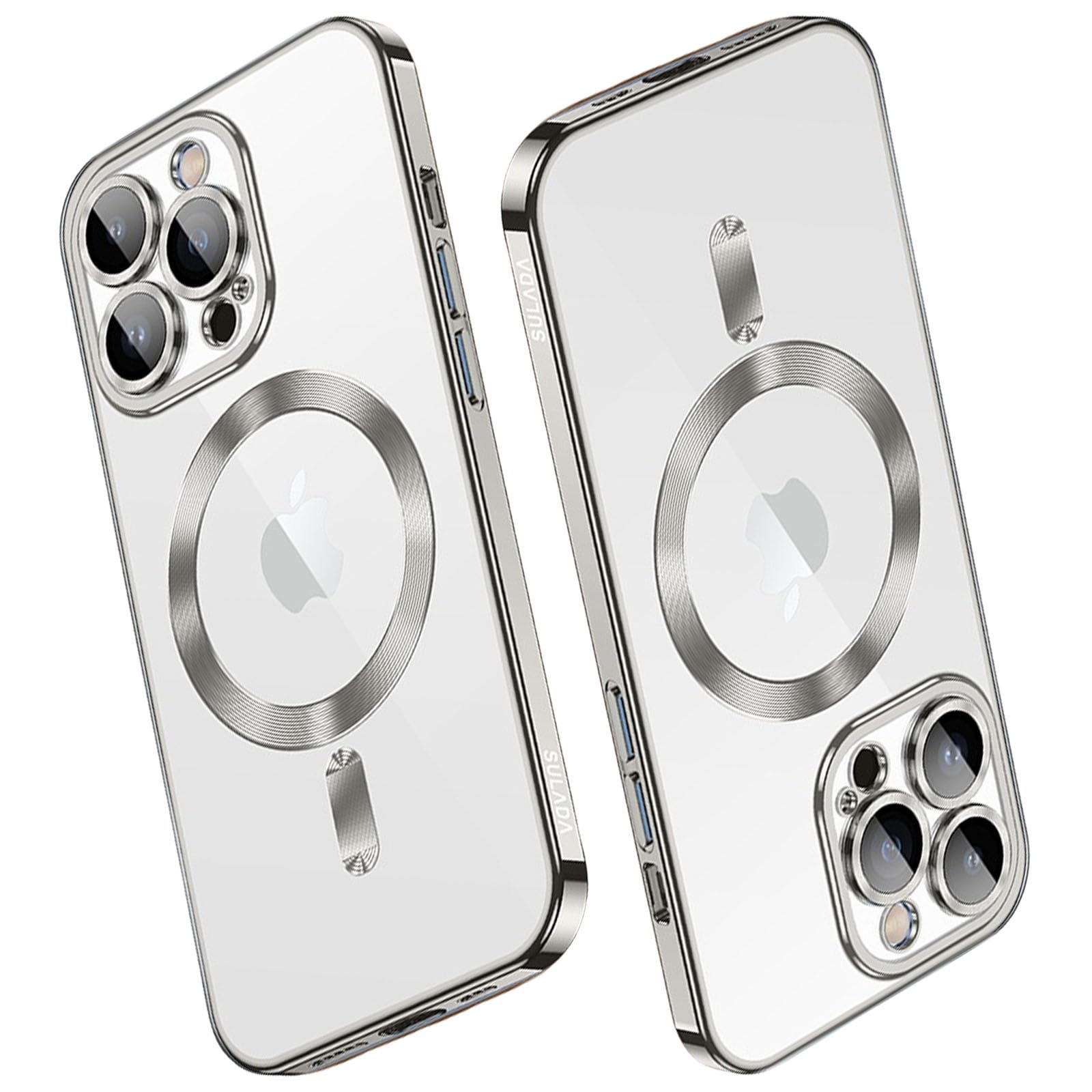 Coque iPhone 16 Pro Max MagSafe transparente à bord miroir - 8