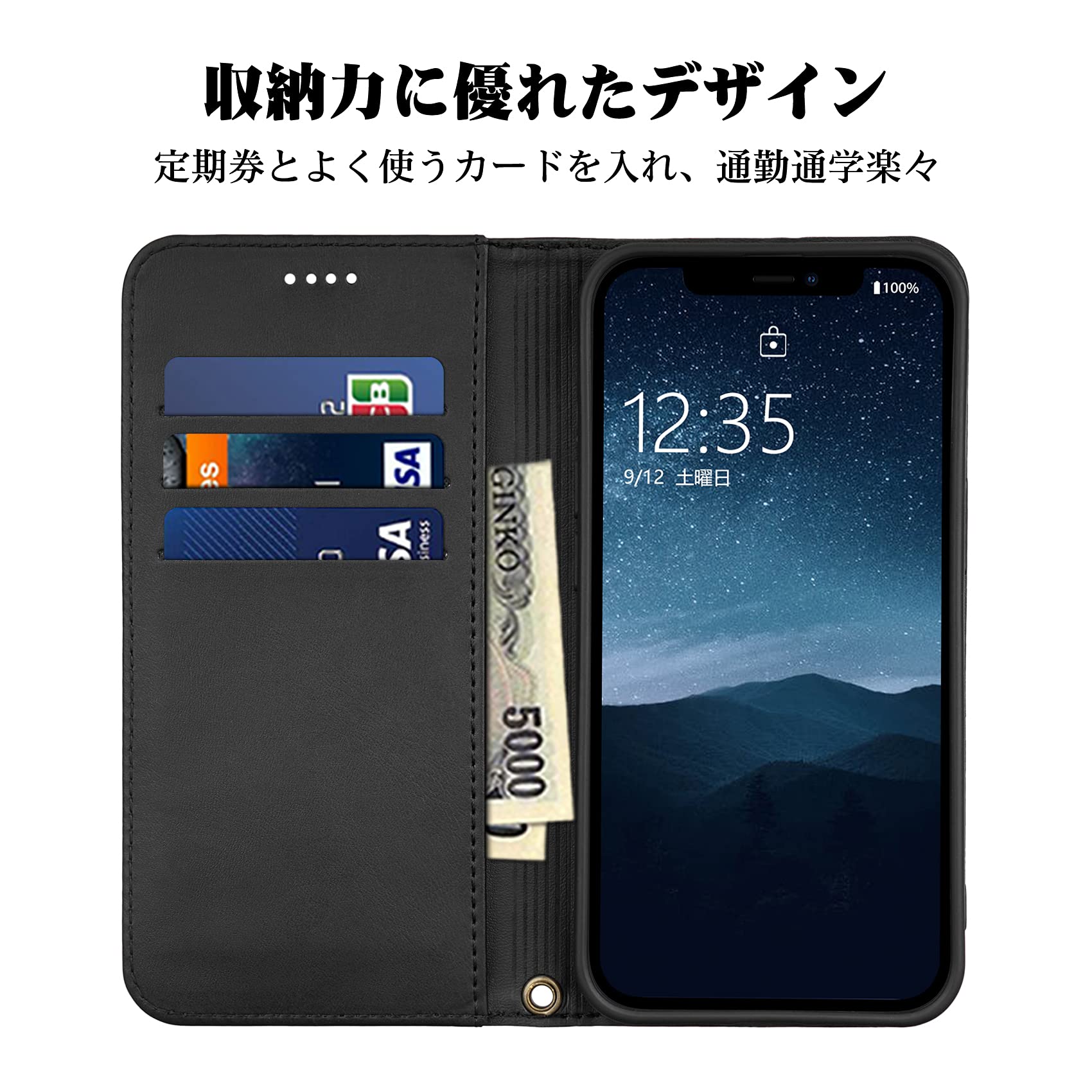 Amazon.co.jp: Rssviss iPhone 13 pro 用 ケース 手帳型 iPhone 13 pro