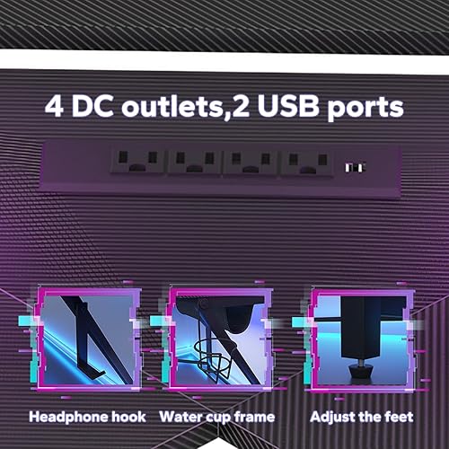 Miniatura 5 de Escritorio para computadora en forma de L para juegos, color