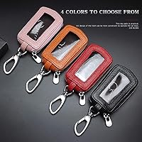 Vista 5 de Funda Universal Premium para Llavero de Coche de Cuero Genuino Portador de Llavero Inteligente de Coche para Llavero Remoto