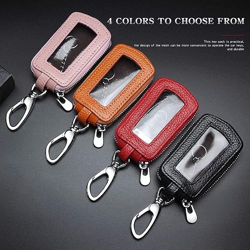 Miniatura 5 de Funda Universal Premium para Llavero de Coche de Cuero Genuino Portador de Llavero Inteligente de Coche para Llavero Remoto