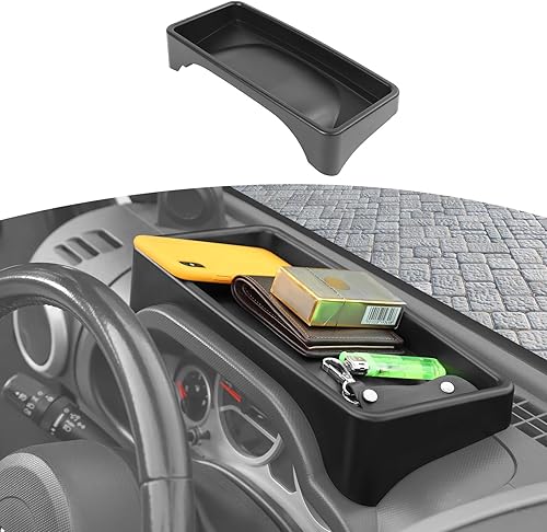 RT-TCZ Organizador de bandeja de almacenamiento para Jeep Wrangler JK JKU 2007 2008 2009 2010 negro accesorios de almacenamiento