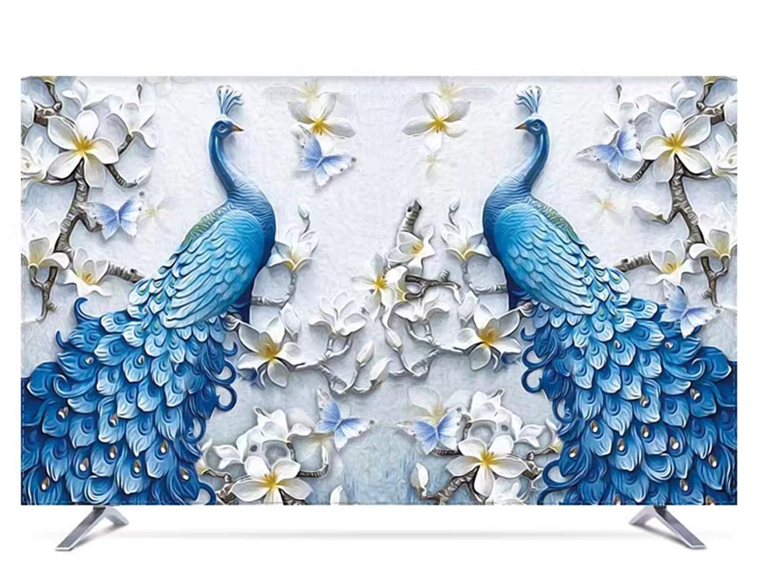 Housse De Protection Pour Téléviseur 28 Pouces - Motif Peinture à L'huile, Anti-poussière, Universelle Pour écran Plat Ou Incurvé