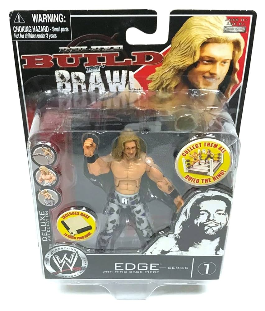 Deluxe Build N' Brawl WWE Wrestling Edge Series 1 Action
