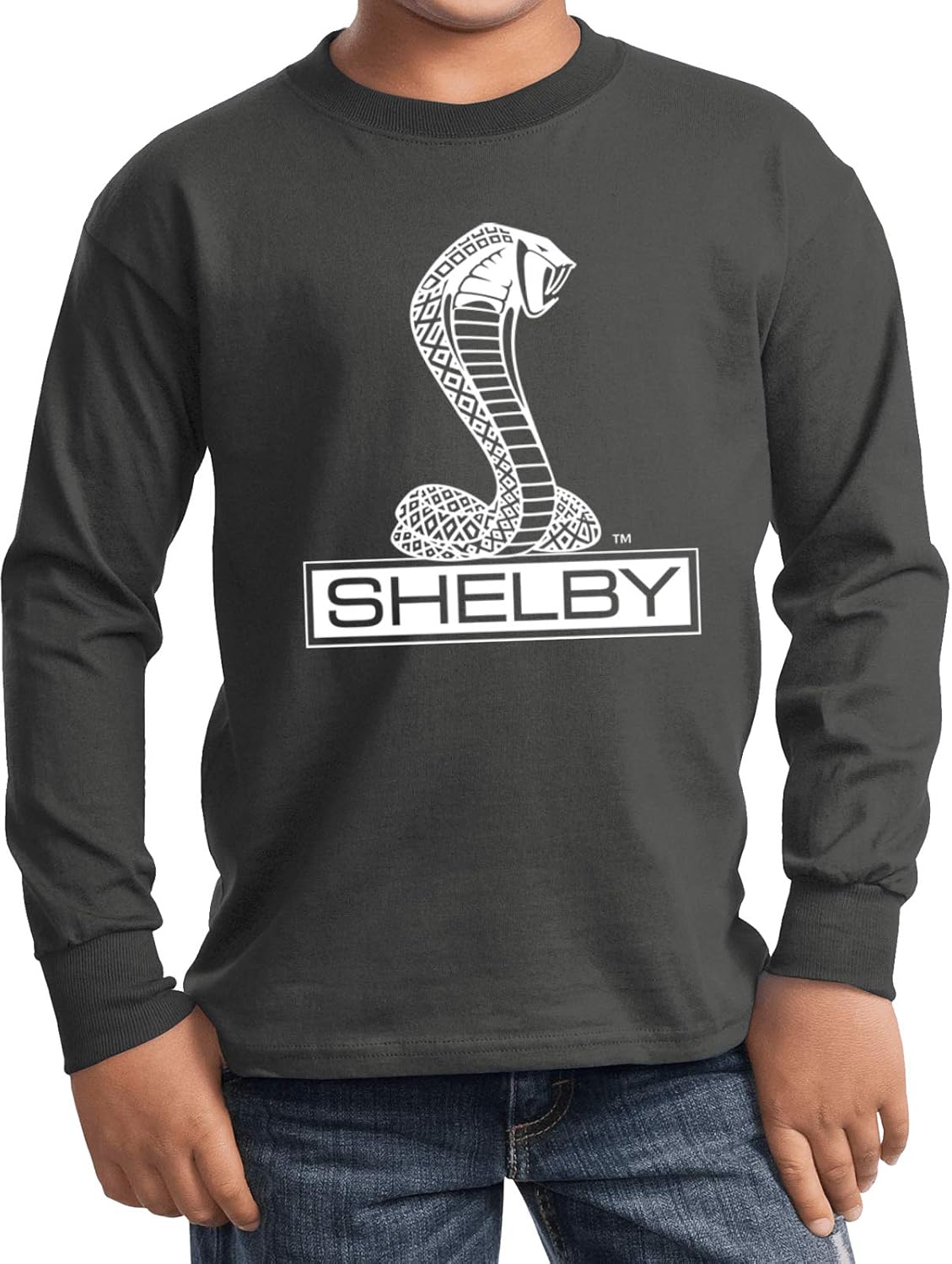 Kids Ford Mustang T-Shirt Shelby Cobra Youth Long Sleeve