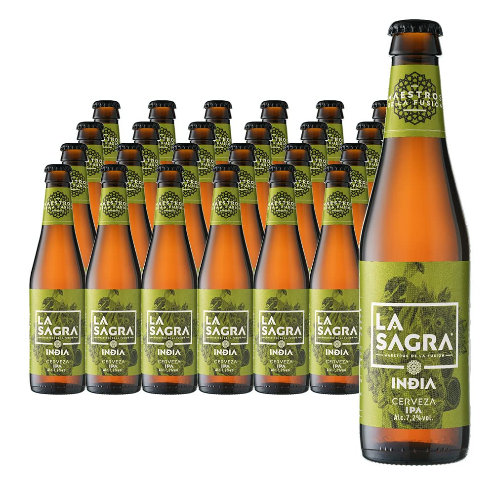 La Sagra Cerveza de Estilo India Pale Ale - 24 Paquetes de 330 ml - Total: 7920 ml