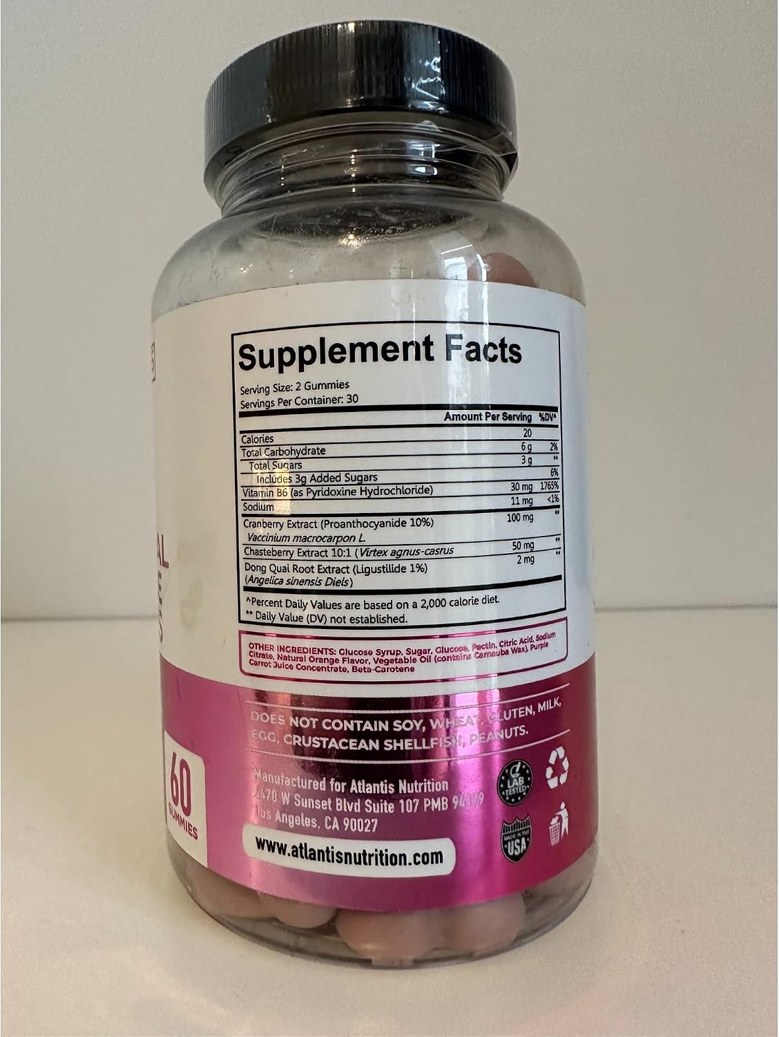 Atlantis Nutrition Hormonal Balance PMS Relief Gummies + Ashwagandha Gummies