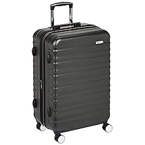 AmazonBasics Polycarbonate Hard 66 cms suitcase(T1916-2_black)