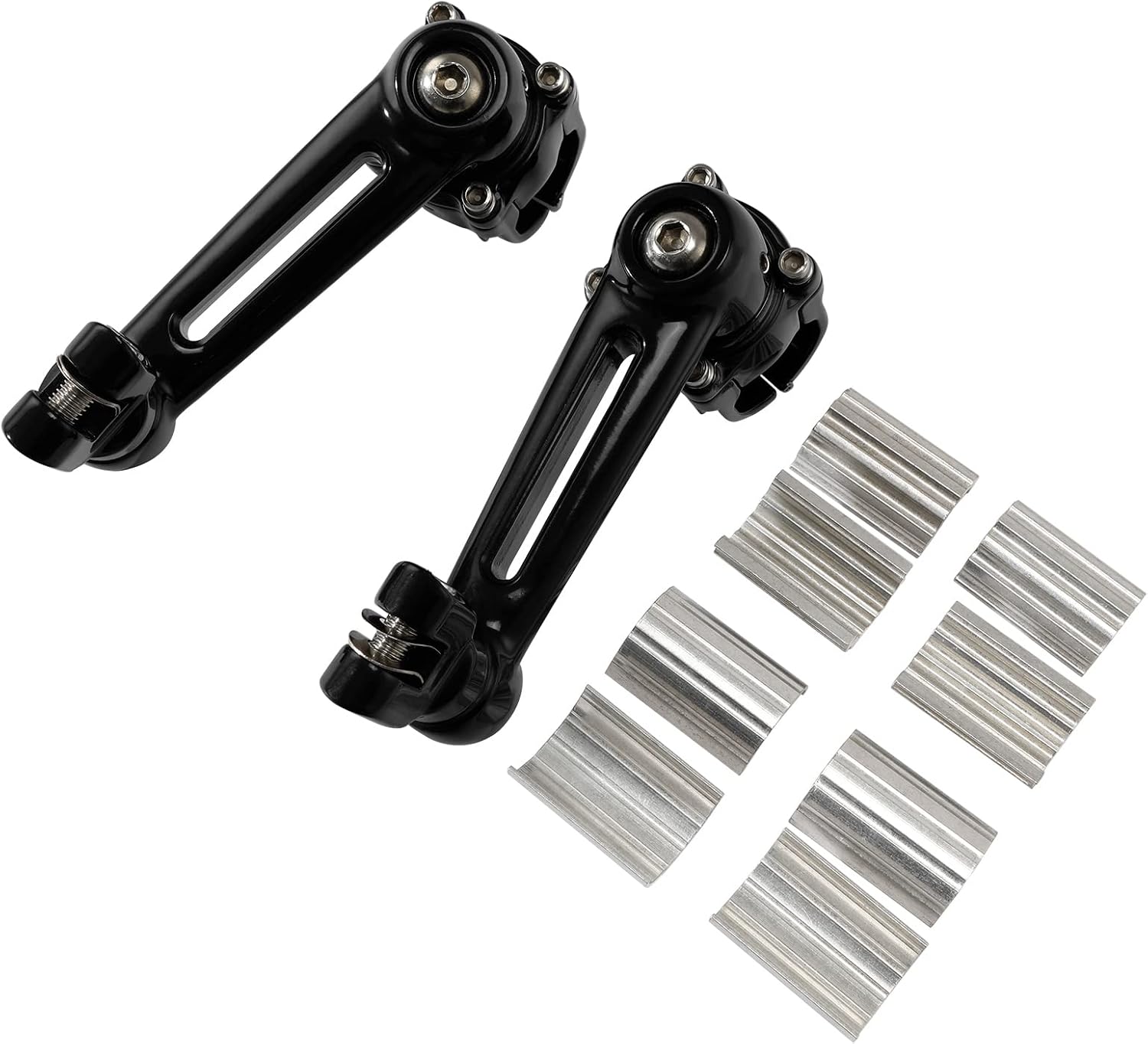 Green-L Front 25mm 32mm 35mm Adjustable Footpegs Pegs Clamp Mount Bracket Fit for Honda Goldwing 1800 GL1800