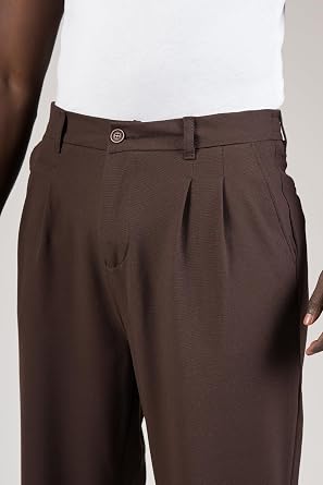Çift Pileli Arka Beli Lastikli Geniş Paça Baggy Yazlık Kumaş Pantolon