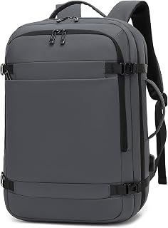 AUGUR Travel Backpack,17″ Laptop Backpack Men Travel Carry on Business Backpack With USB Charging Port Waterproof Work/Weekender Backpack(17inch-Dark Grey)
